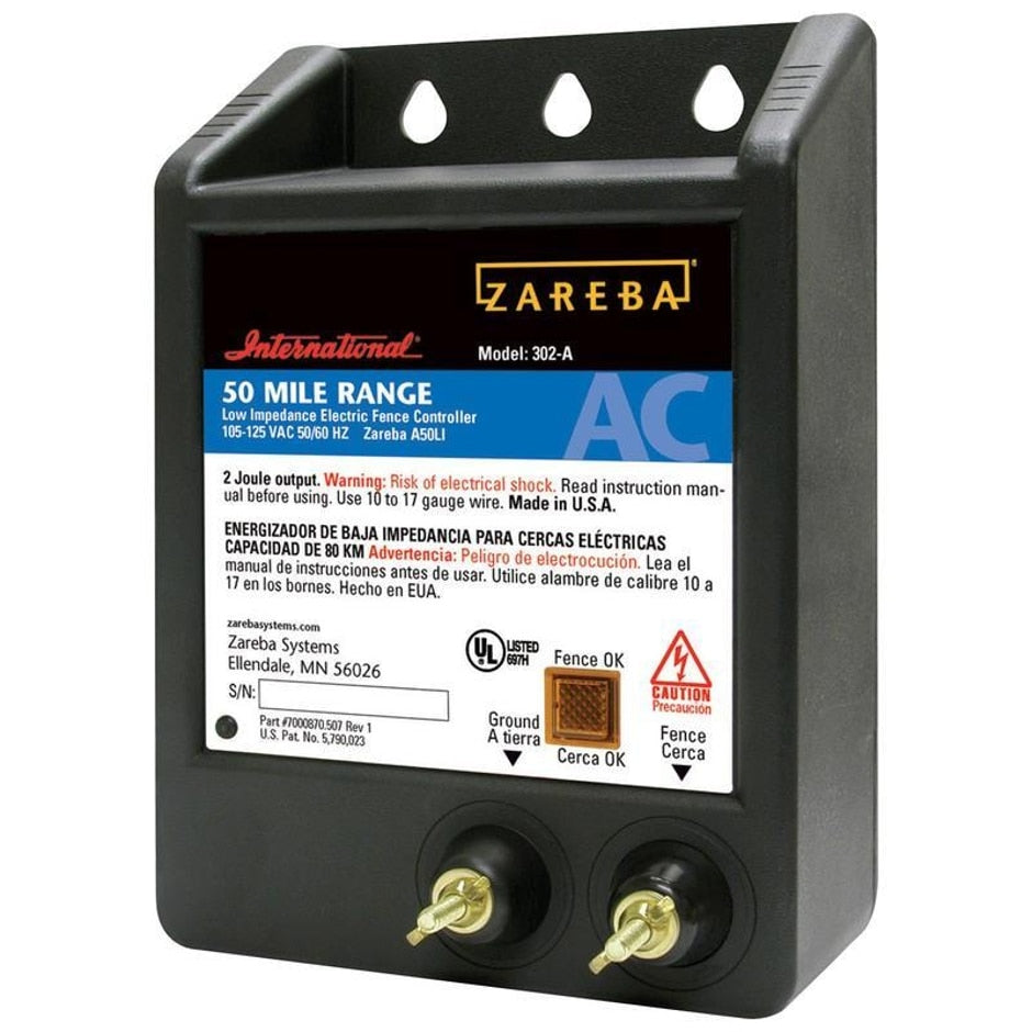 Zareba Ac Low Impedance Electric Fence Charger 50 Mile Black Elizabethtown Pa Brandts 6234