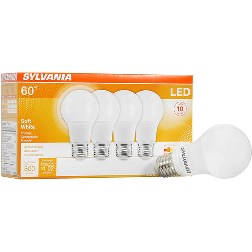 Sylvania LED A19 Light Bulb 60W Equivalent Efficient 8.5W Medium Base 2700K