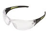 SAFETY GLASSSES BLACK/CLEAR