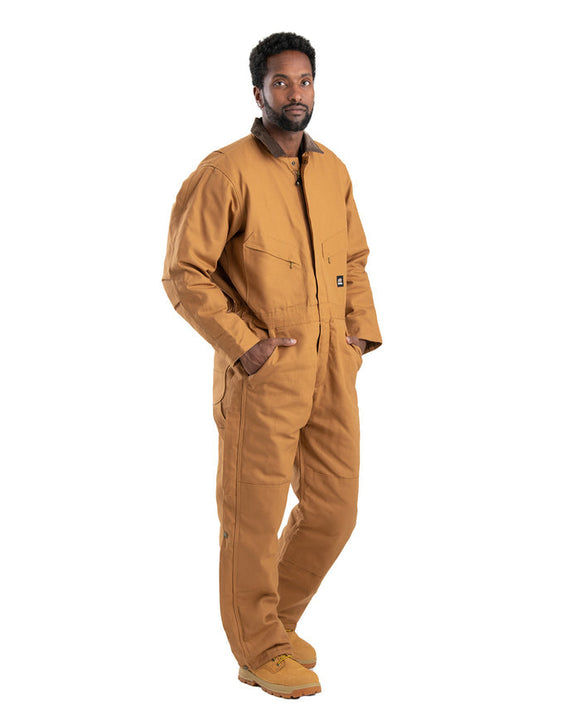 Berne Heritage Duck Insulated Coverall XL Brown Duck (XL, Brown Duck)