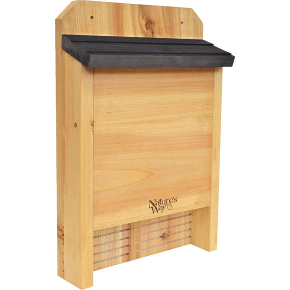 Nature's Way 10 In. W. x 15 In. H. x 3.5 In. D. Single Chamber Cedar Bat House