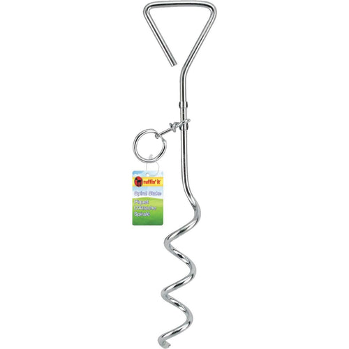 Westminster Pet Ruffin' it 15.33 In. Corkscrew Tempered Steel Dog Tie-Out Stake