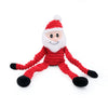 ZippyPaws Holiday Crinkle Santa Dog Toy (Small)