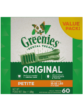 Greenies Petite Original Dental Dog Chews (12-oz, 20 count)