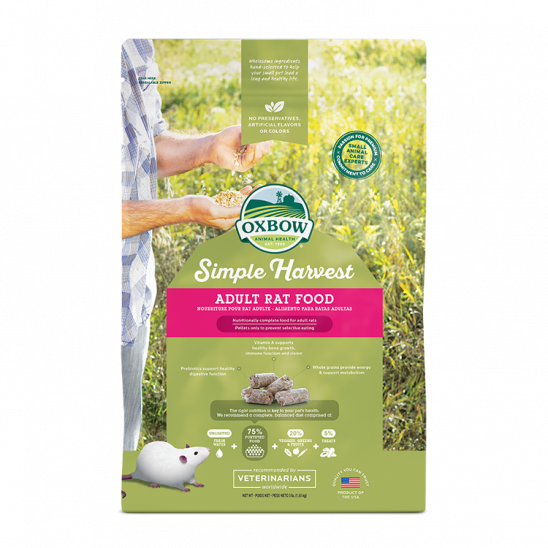 Oxbow Simple Harvest Adult Rat Food