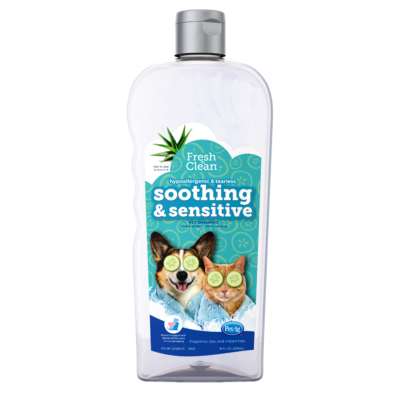 PetAg Fresh ‘n Clean Soothing & Sensitive Hypoallergenic Tearless Shampoo for Dogs, Cats and Small Animals