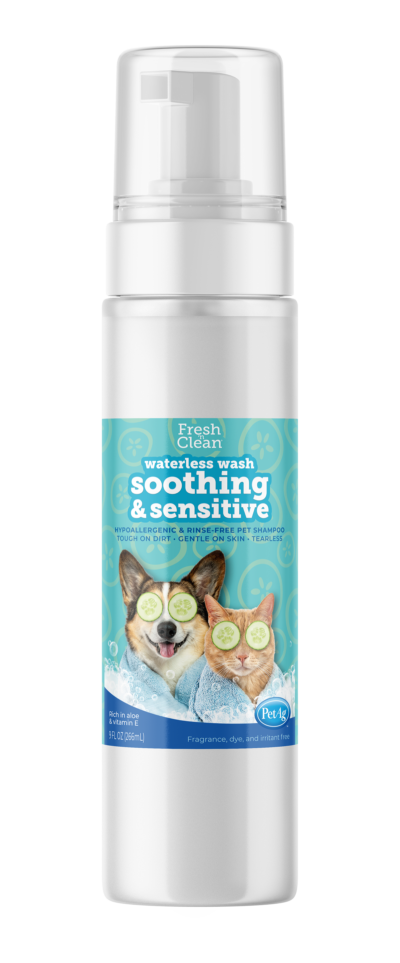 PetAg Fresh ‘n Clean Hypoallergenic Waterless Wash Soothing & Sensitive for Dogs, Cats and Small Animals