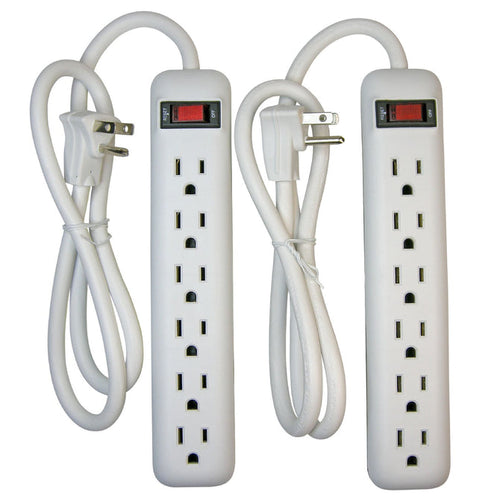 Power Zone 6-Outlet Power Strips