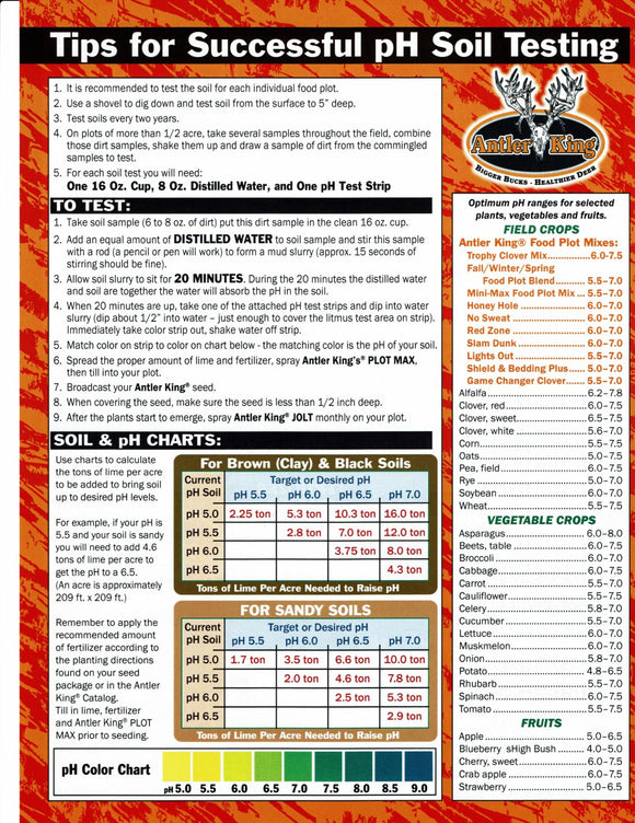 Antler King Instant pH Soil Test Kit