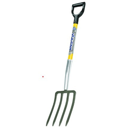 Vulcan Spading Fork Steel Tine 4 -Tine Fiberglass Handle
