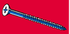 Midwest Fastener Phillips Flat Head Masonry Screws Blue Ruspert