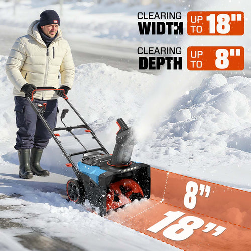 Senix 2X2 40V 18 Cordless Snow Blower (Kit)