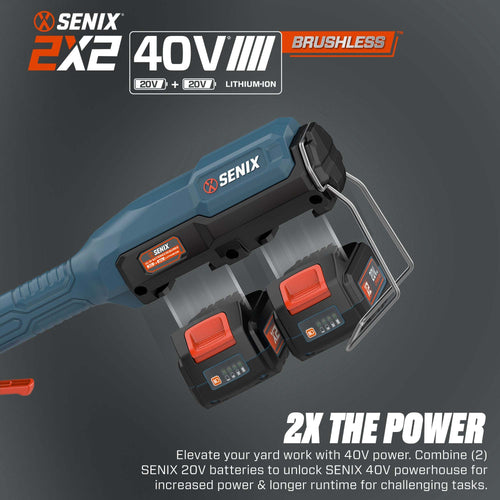 Senix 2X2 40V 18 Cordless Snow Blower (Kit)