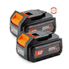 Senix X2 20V 5.0 AH Batteries - 2 Pack