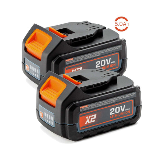 Senix X2 20V 5.0 AH Batteries - 2 Pack