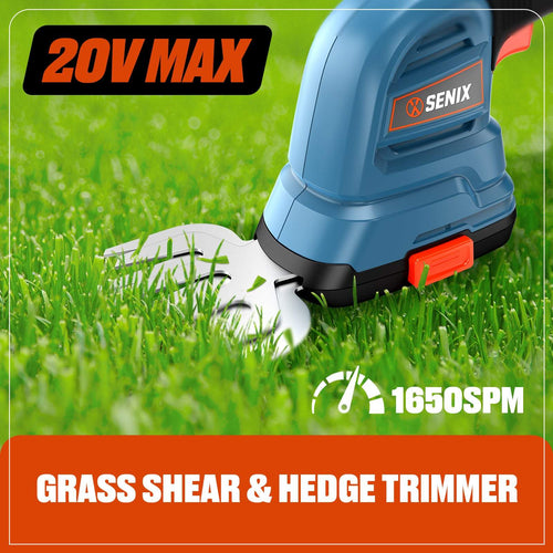 Senix X2 20V Cordless Grass Shear/Shrubber (Kit)