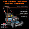 Senix 22 163cc Gas Self-Propelled Lawn Mower, 3-in-1