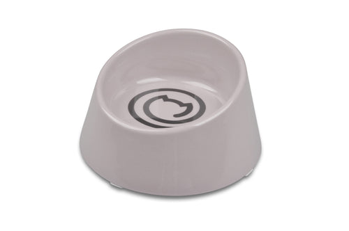 Van Ness Ecoware Raised Cat Bowl, Grey, 8 oz