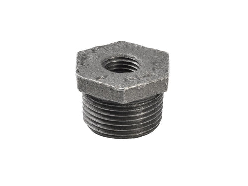 Anvil Hexagon Black Iron Hex Bushing 3/4-in MIP x 1/4-in FIP