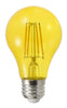 Sylvania Colored Glass A19 4.5W DIM Yellow 1PK