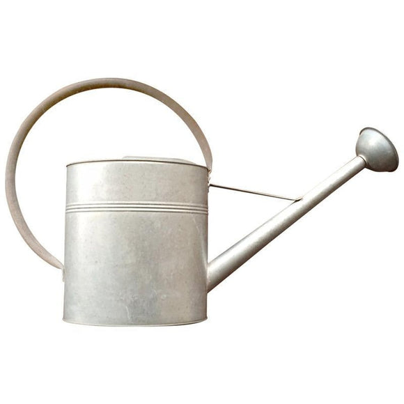 VINTAGE GALVANIZED WATERING CAN (3.2 GALLON, GALVANIZED)