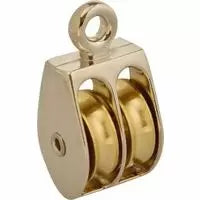 Baron Rigid Eye Double Rope Pulley 1/4 Dia. x 1 in. (1/4