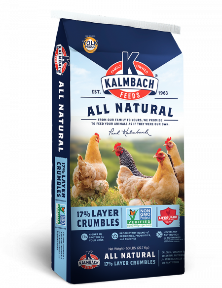 Kalmbach 17% All Natural Layer Crumble (Non-GMO) (50-lb)