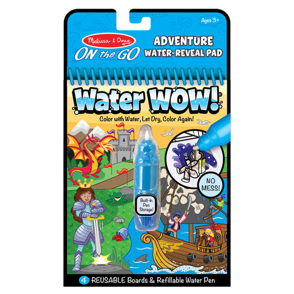 Melissa & Doug On the Go Water Wow! Water Reveal Pad – Adventure (Coloring Book)