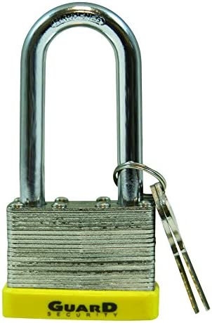 Guard Security Laminated Steel Padlock with 1-3/4-Inch  Long Shackle (1-3/4)