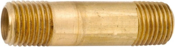 MSC Direct ANDERSON METALS  2-1/2″ Long, 1/8″ Pipe Threaded Brass Pipe Nipple (2-1/2″ Long, 1/8″)
