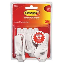 Medium Utility Hooks, 6-Pk.