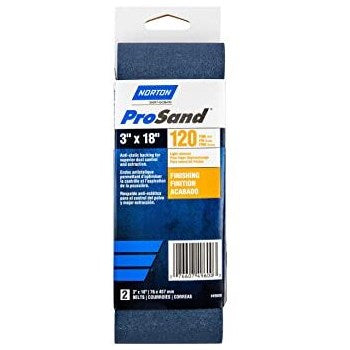 Norton 07660702229 49600 2pk 3x18 120g Sand Belt