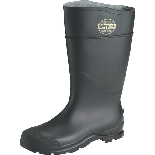 Honeywell Servus Men's Size 7 Black Steel Toe PVC Rubber Boot