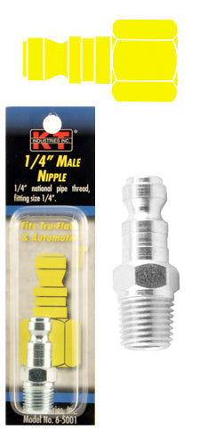 K-T Industries Tru-Flate® 1/4'' Male Npt 1/4'' Nipple (1/4