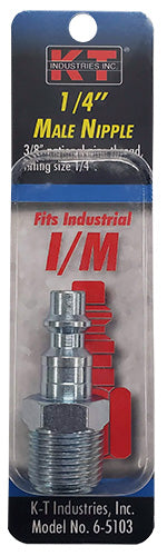 K-T Industries Industrial 3/8'' Male Npt 1/4'' Nipple (3/8'' x 1/4)