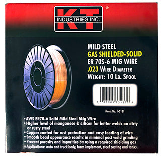 K-T Industries Mig Wire E70s-6 .023 10 Lb (10 Lb)