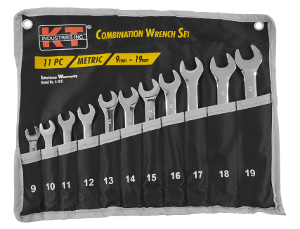 K-T Industries 11 PC MM Combination Wrench Set (4-1811 - 11 PC)