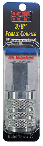 K-T Industries Industrial 3/8'' Female Npt 3/8'' Coupler (3/8'' x 3/8