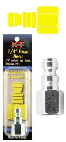 K-T Industries Tru-Flate® 1/4'' Female Npt 1/4'' Nipple (1/4