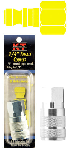 K-T Industries Tru-Flate® 1/4'' F Npt 1/4'' Coupler (1/4