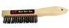 K-T Industries Shoe Handle Brush Stainless Steel (5-1/4 x 10)