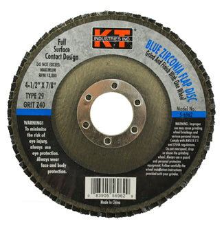 K-T Industries 4.5 X 7/8 X 40g T29 Bz Flap Disc (4.5 X 7/8 X 40g)