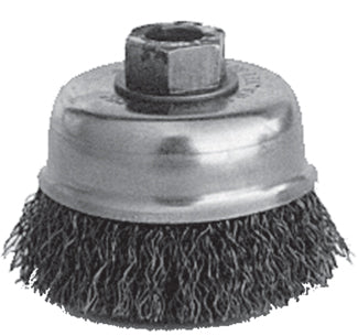 K-T Industries 3 Crimped Cup Brush 5/8-11 (3 x 5/8-11)