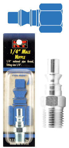 K-T Industries Aro® 1/4'' Male Npt 1/4'' Nipple (1/4'' x 1/4)