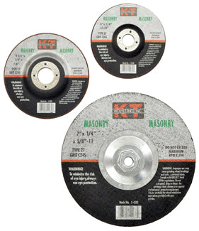 K-T Industries 4 X 1/4 X 5/8 Masonry Grinding Wheel (4 X 1/4 X 5/8)