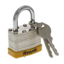 Guard Security Laminated Steel Padlock with 1-1/2-Inch Standard Shackle (1-1/2)