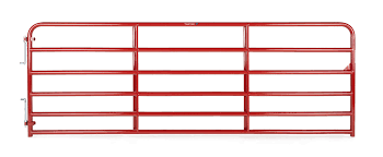 Tarter 10 Ft. Heavy Duty 2 In. 6 Bar Gate Red (10' x 2