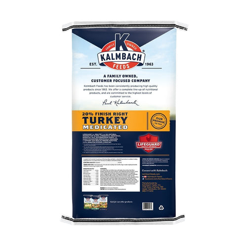 Kalmbach 20% Finish Right® Turkey (Medicated) (50 lb)