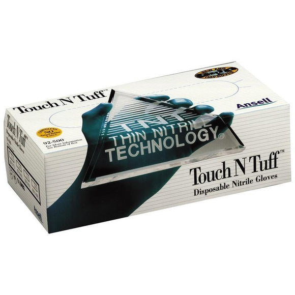 Touch N Tuff Disposable Nitrile Gloves (Teal XL-100 CT)