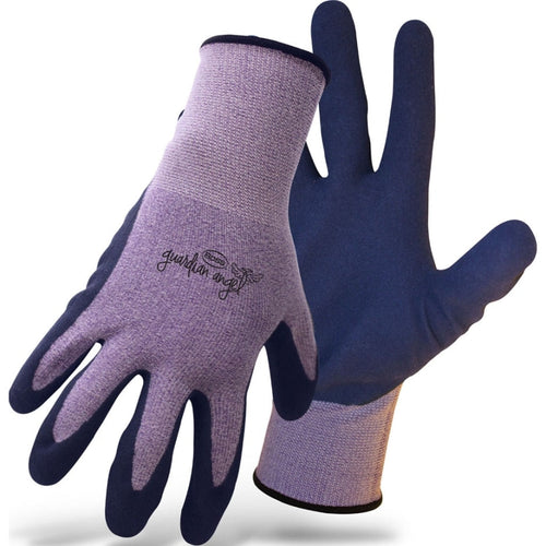 Boss Guardian Angel Latex Palm Dip Spandex Shell Glove (Navy/Purple)